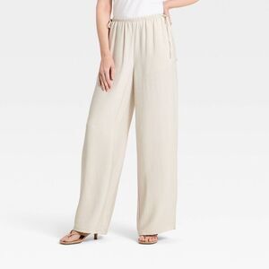 a new day Wide Leg Pull-On Pants in Light Beige